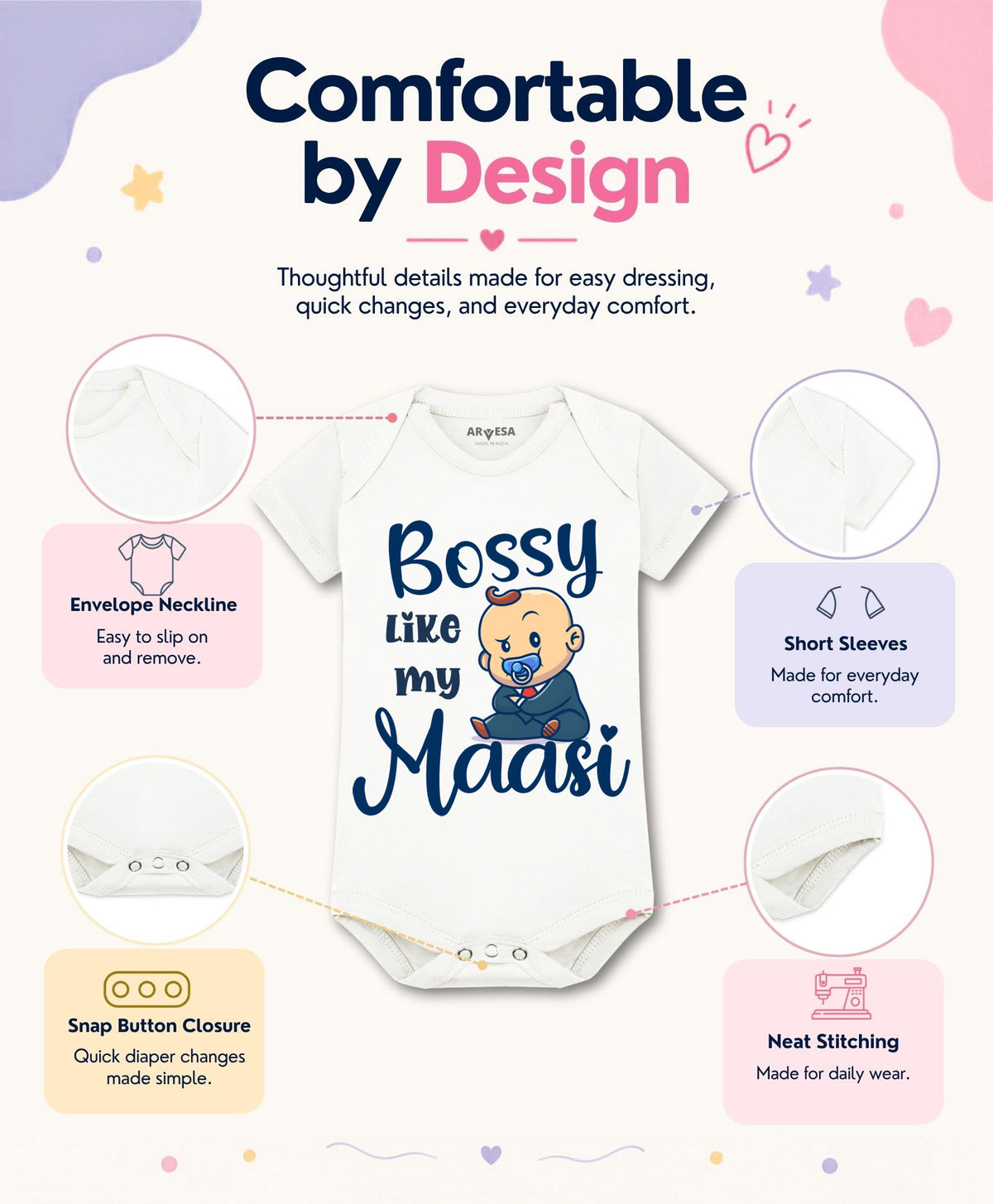 No | Bossy Like My Maasi - Romper