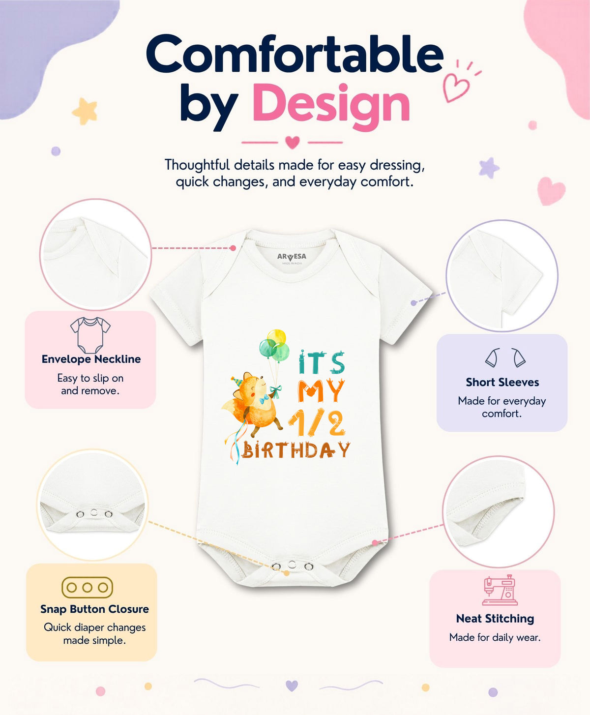 No | Half Birthday - Romper
