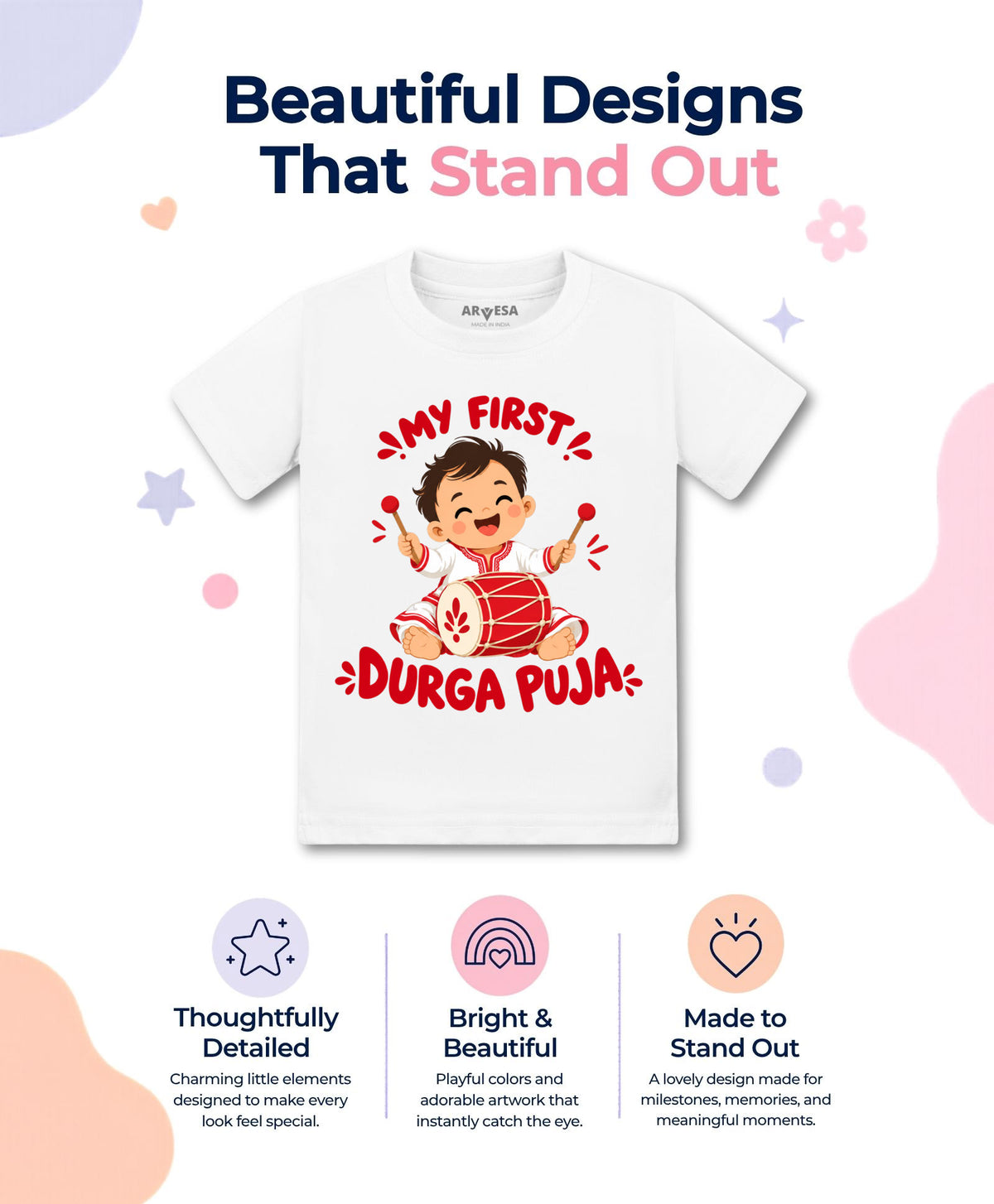 No | My First Durga Puja - T-shirt