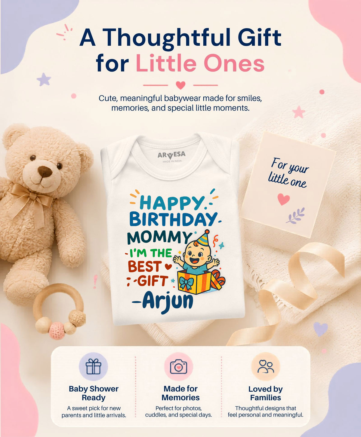 Yes | Happy Birthday Mommy I'm The Best Gift Mom Birthday - Romper