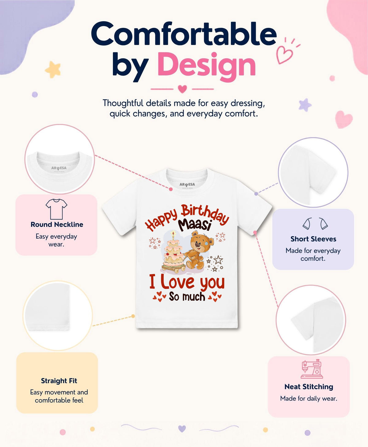 No | Happy Birthday Maasi Family Birthday - T-shirt