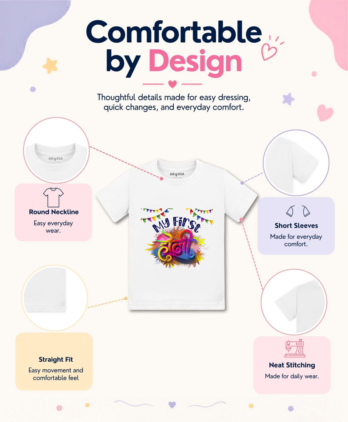 No | My First Holi - T-shirt