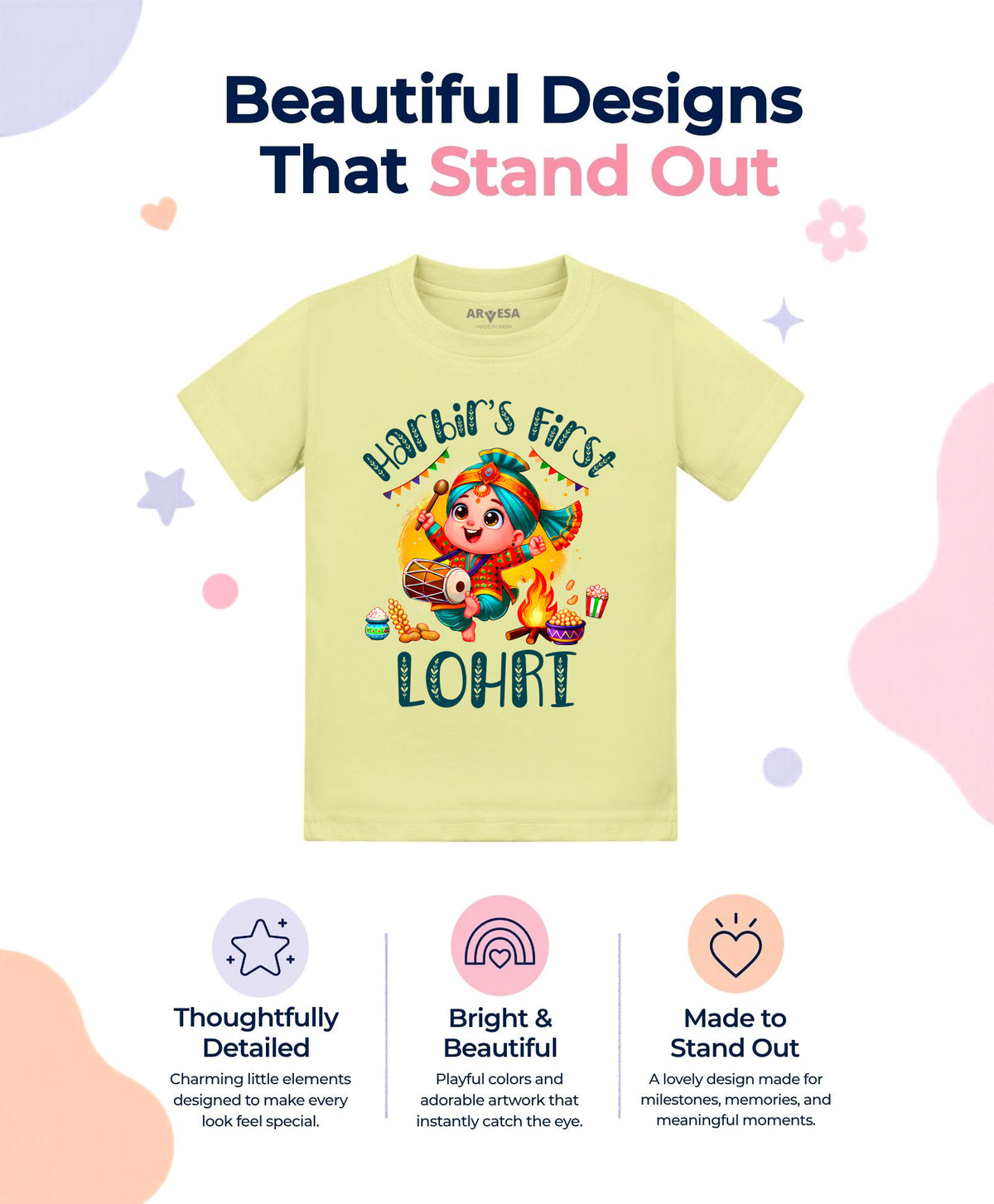 Yes | My First Lohri - T-shirt