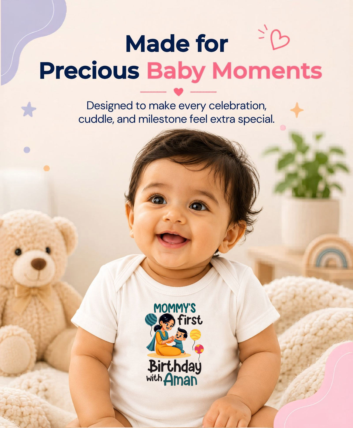 Yes | Mommy First Birthday With Me Mom Birthday - Romper