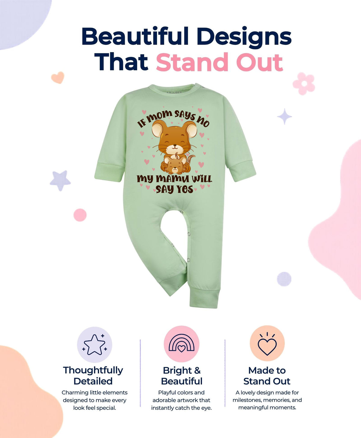 No | If Mom Say No My Mamu Will Say Yes - Jumpsuit