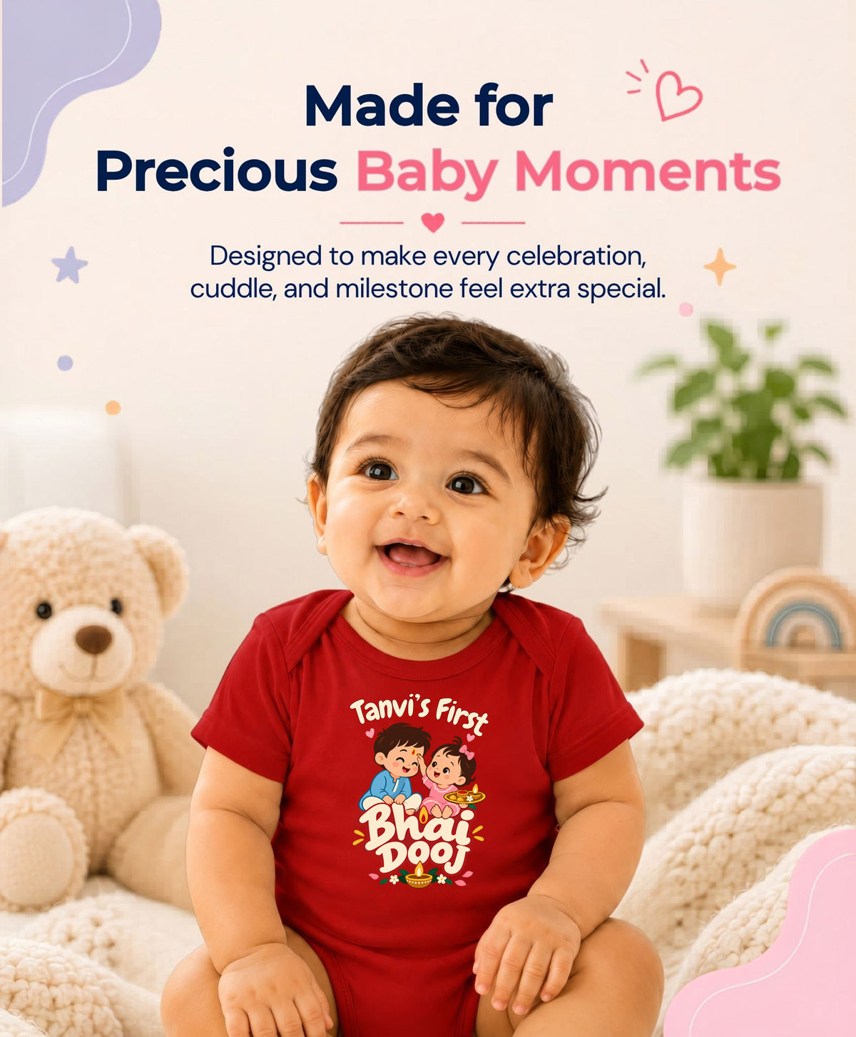 Yes | My First Bhaidooj Diwali - Romper