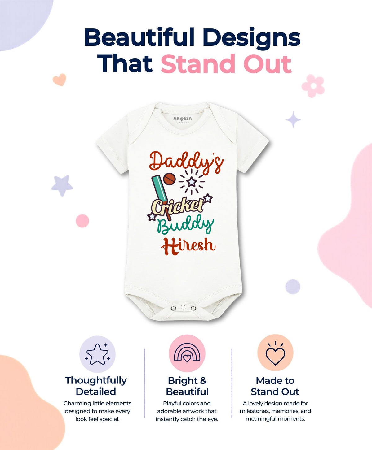Yes | Daddy Cricket Buddy - Romper
