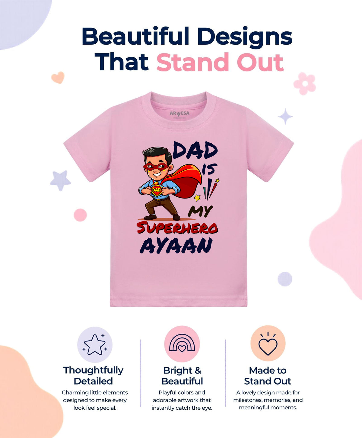 Yes | Dad Is My Superhero - T-shirt