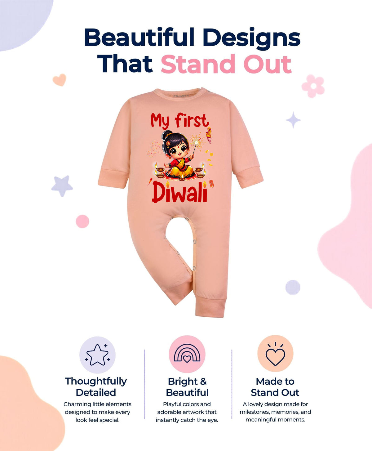 No | My First Diwali - Jumpsuit