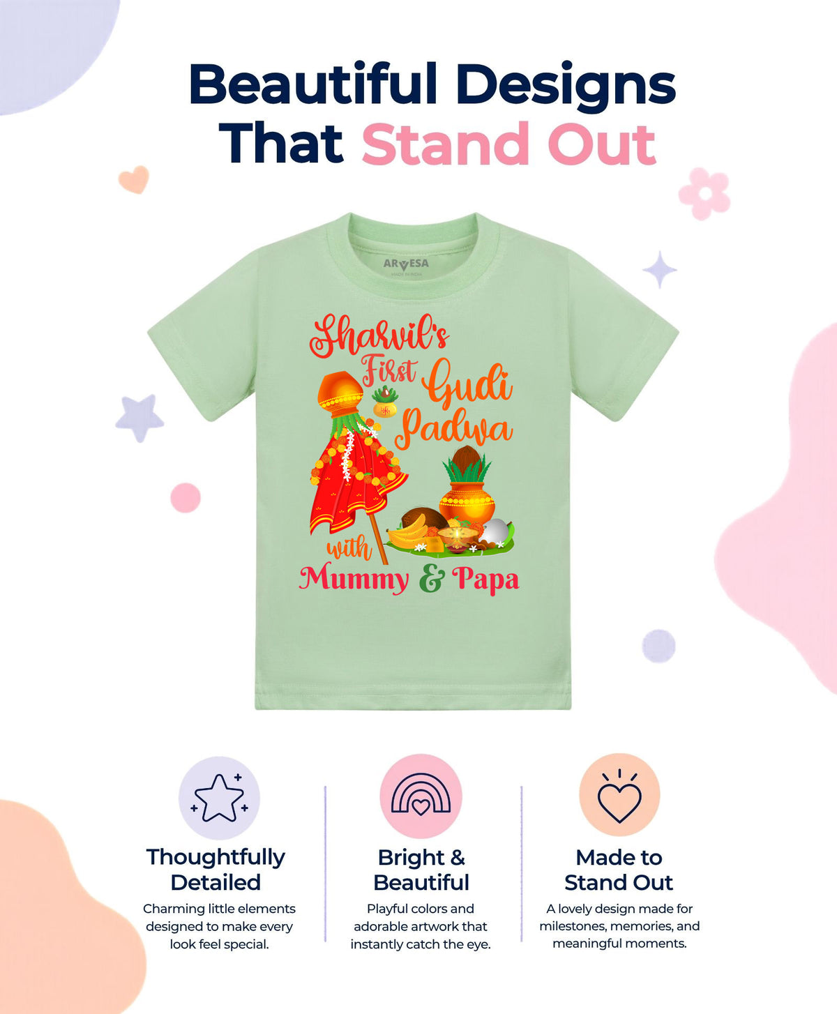 Yes | My First Gudi Padwa - T-shirt