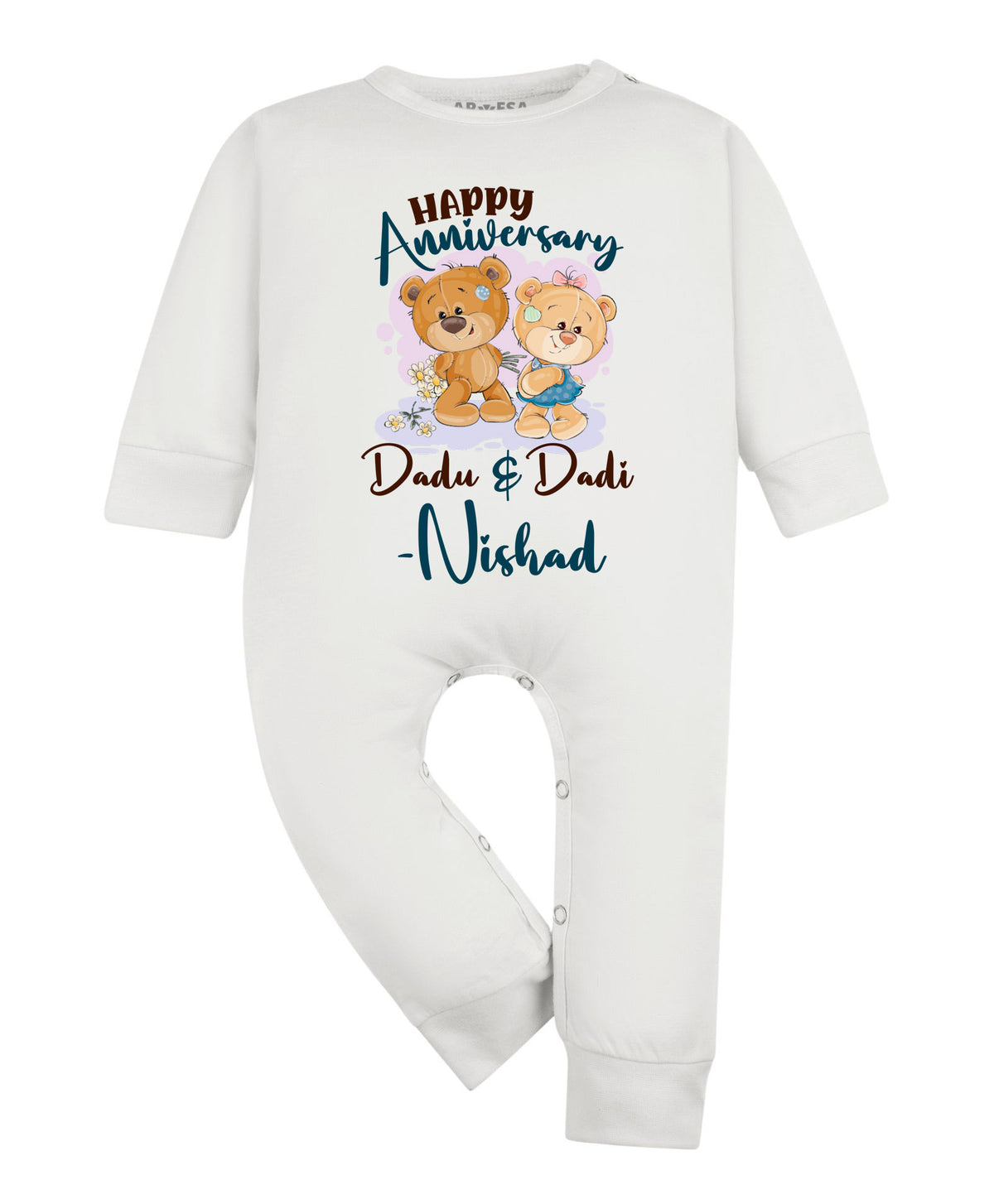 Yes | Happy Anniversay Dadu & Dadi Family Anniversary - Jumpsuit