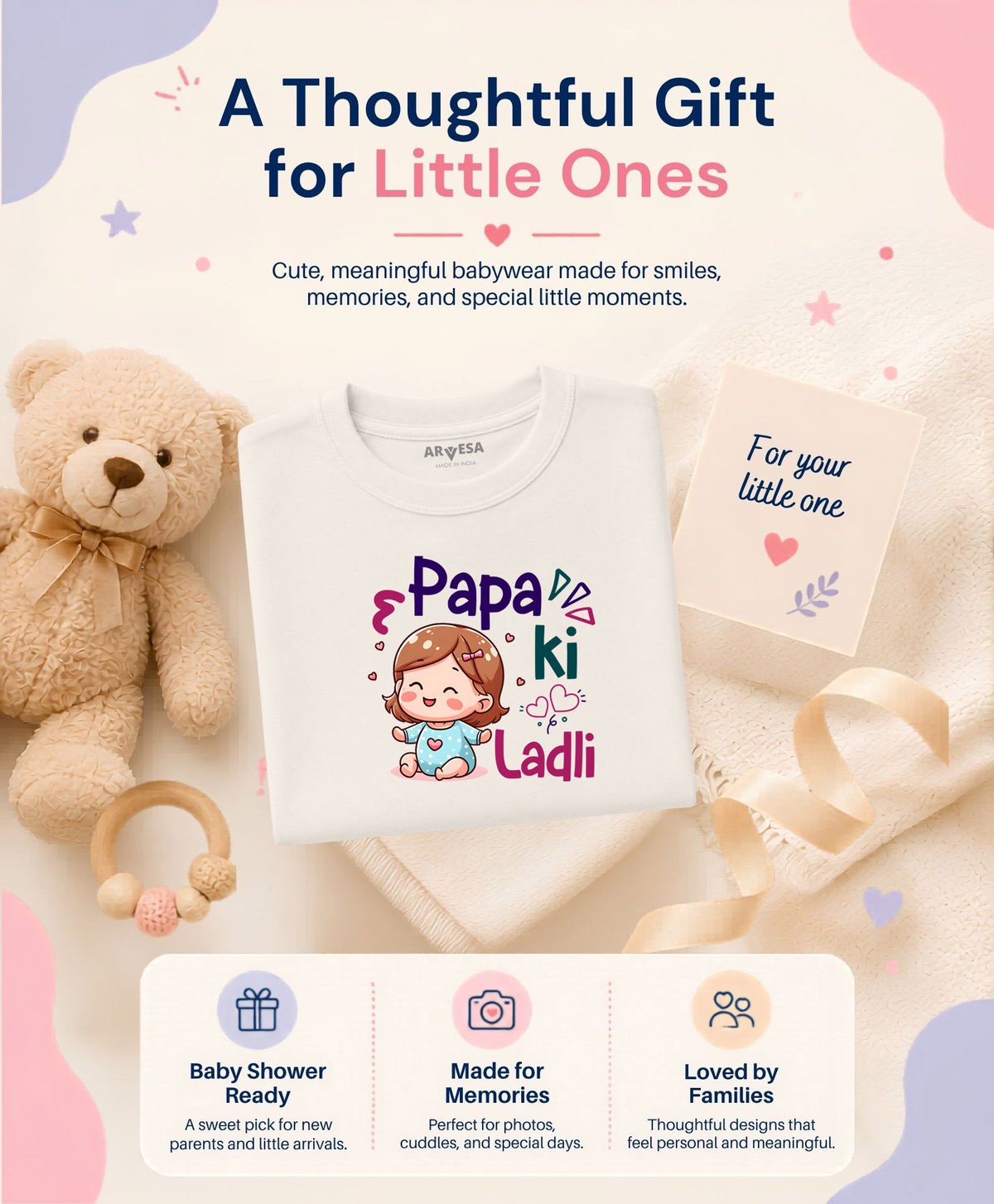 No | Papa Ki Ladli Dad - T-shirt