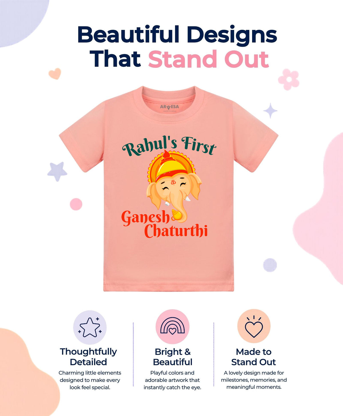 Yes | My First Ganesh Chaturthi - T-shirt