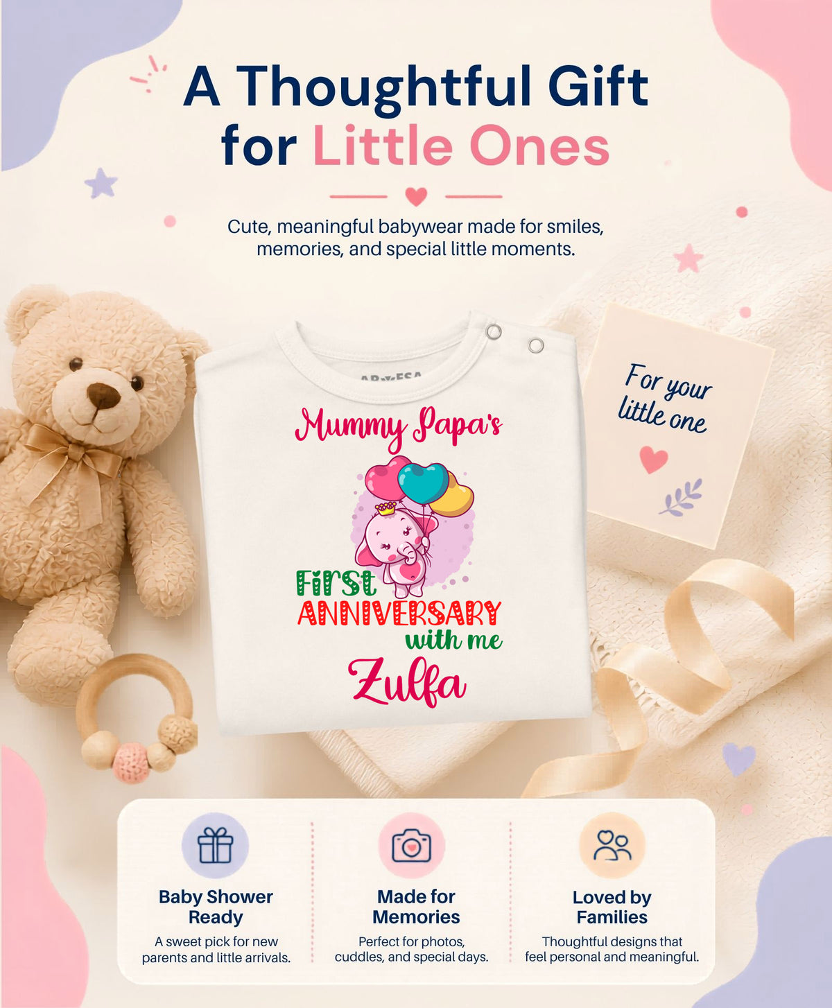 Yes | Mummy Papa First Anniversary With Me Mom Dad - Jumpsuit