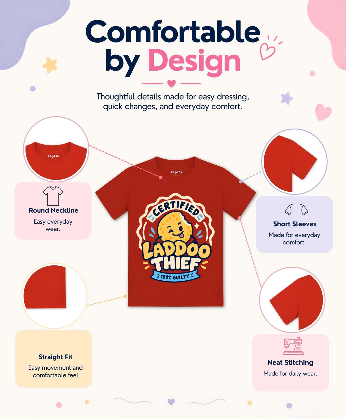 Certified Laddoo Thief 100% Guilty Diwali - T-shirt