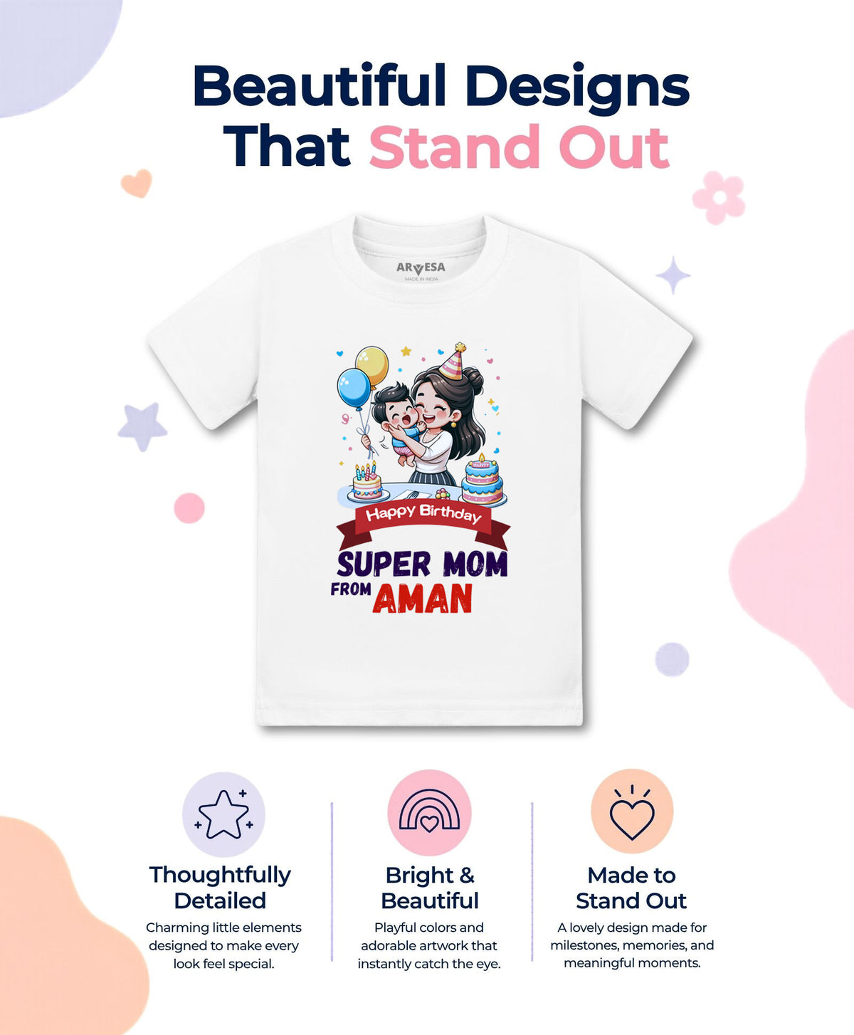 Yes | Happy Birthday Super Mom Mom Birthday - T-shirt