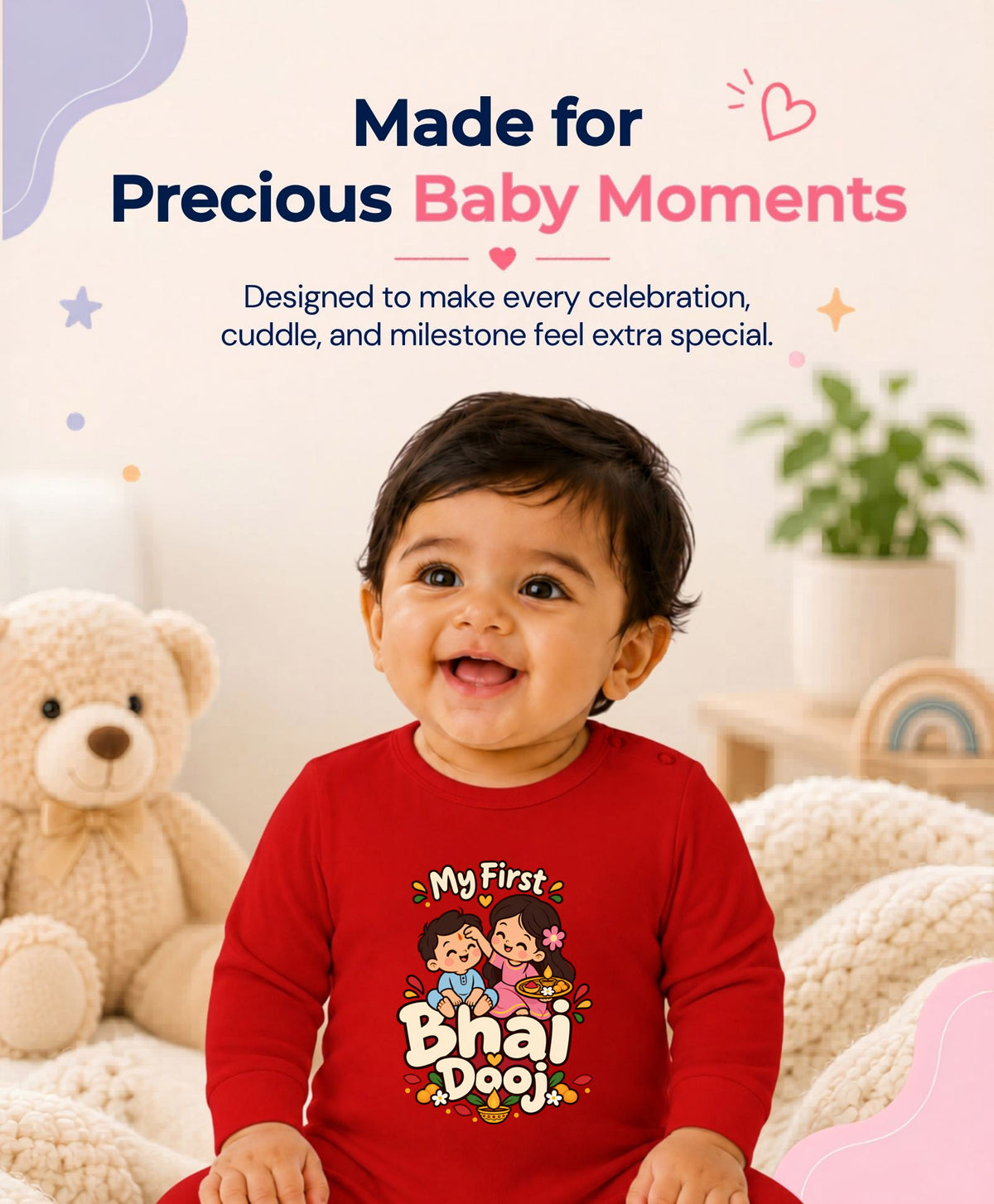 No | My First Bhaidooj Diwali - Jumpsuit