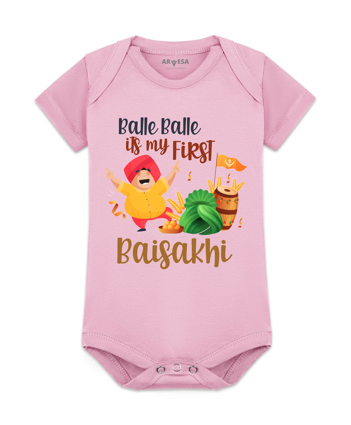 No | Happy Baisakhi - Romper