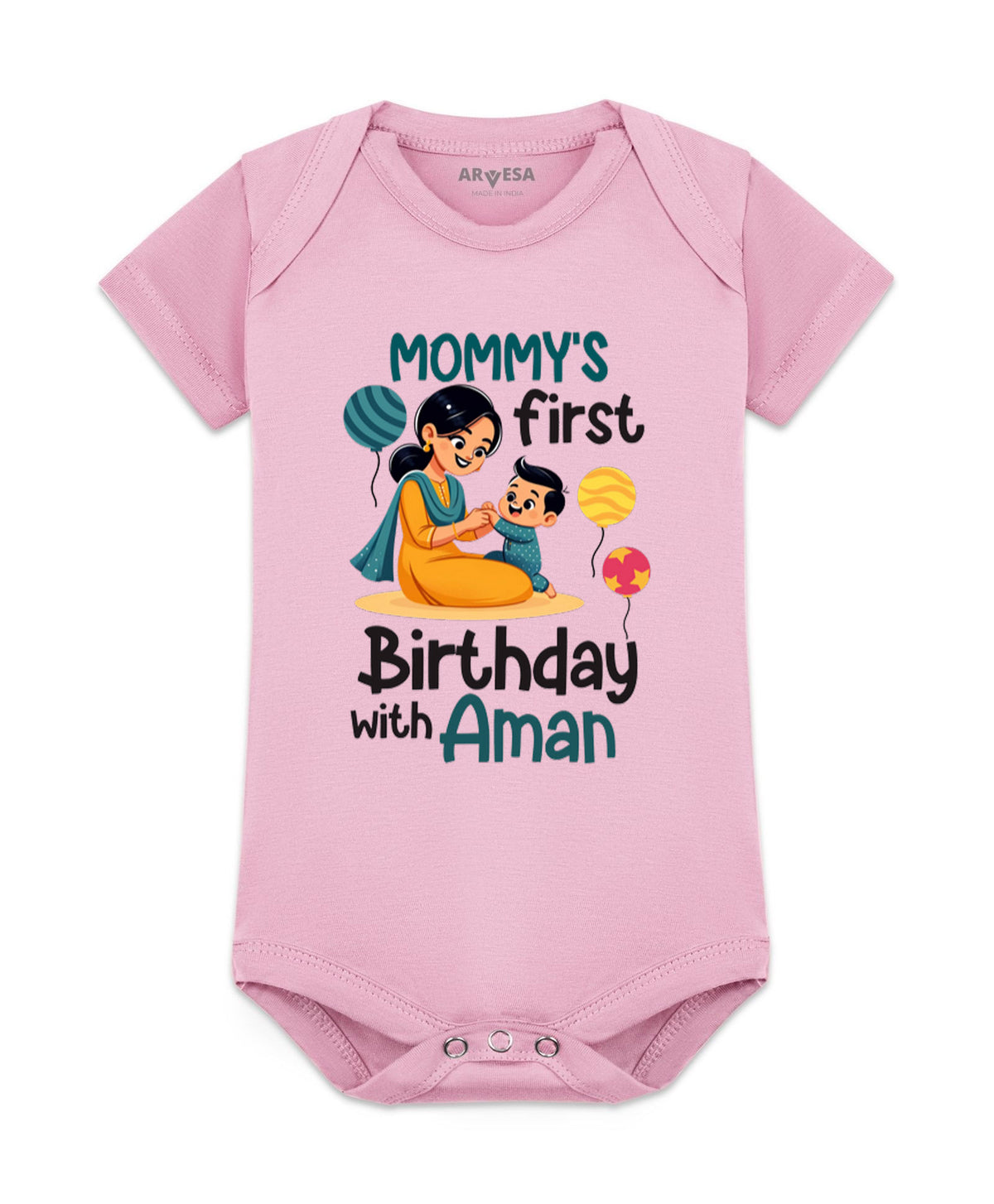 Yes | Mommy First Birthday With Me Mom Birthday - Romper