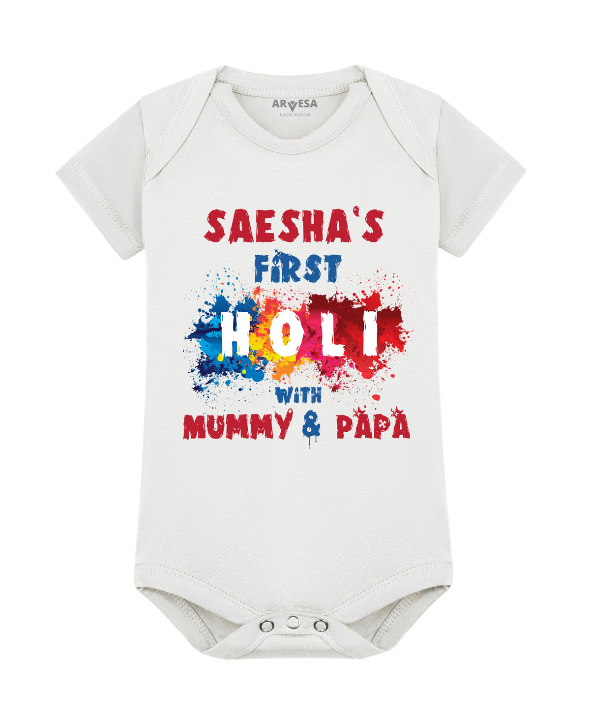 Yes | My First Holi with Mummy & Papa - Romper