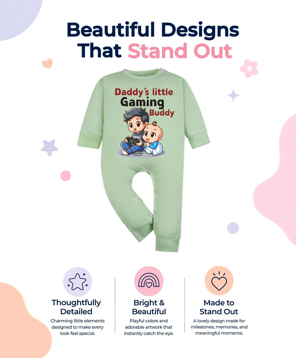 No | Daddy Little Gaming Buddy - Jumpsuit