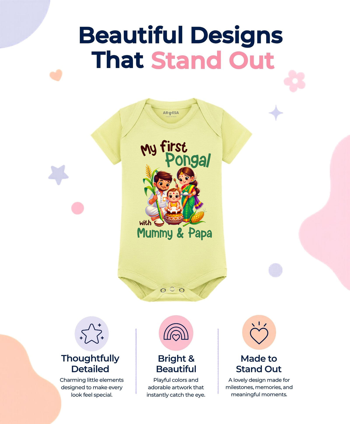 No | My First Pongal - Romper