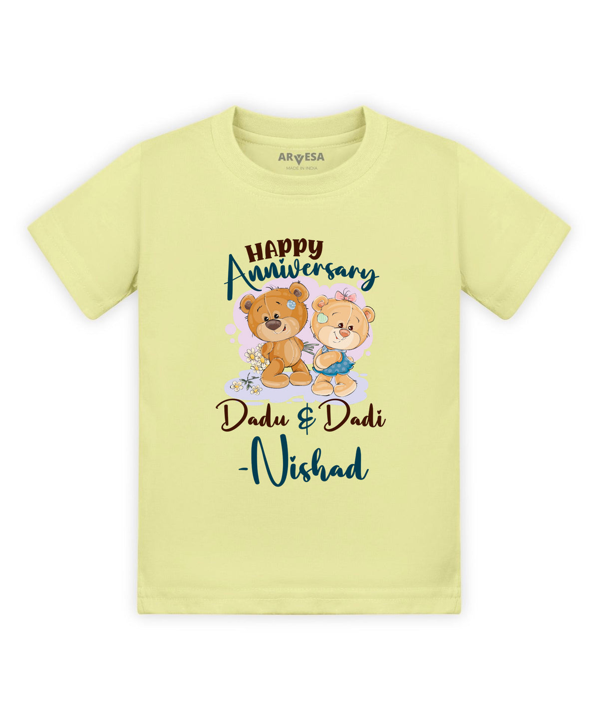 Yes | Happy Anniversay Dadu & Dadi Family Anniversary - T-shirt