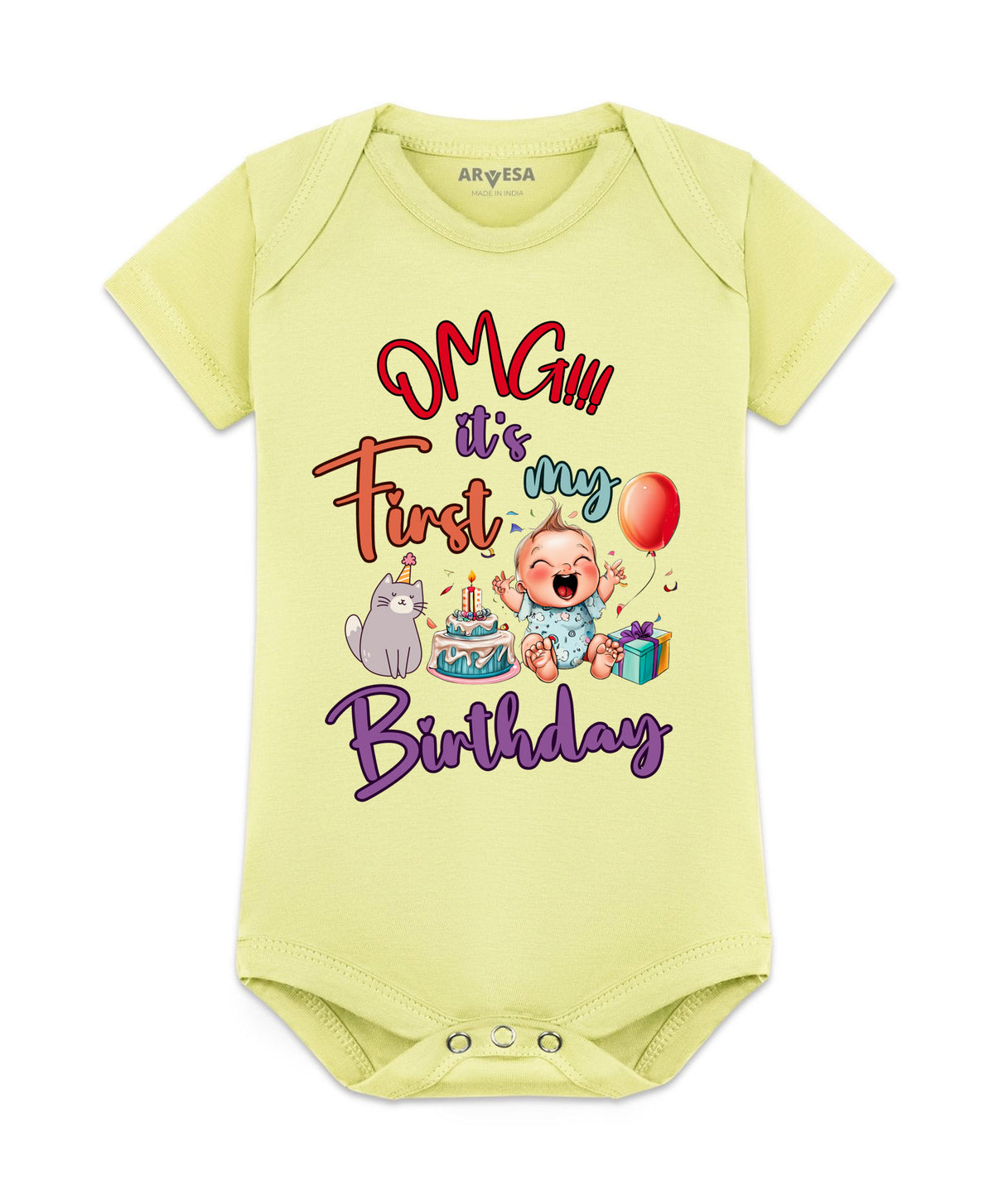 No | One Year Birthday - Romper