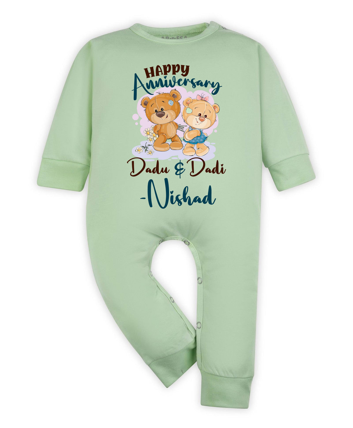 Yes | Happy Anniversay Dadu & Dadi Family Anniversary - Jumpsuit