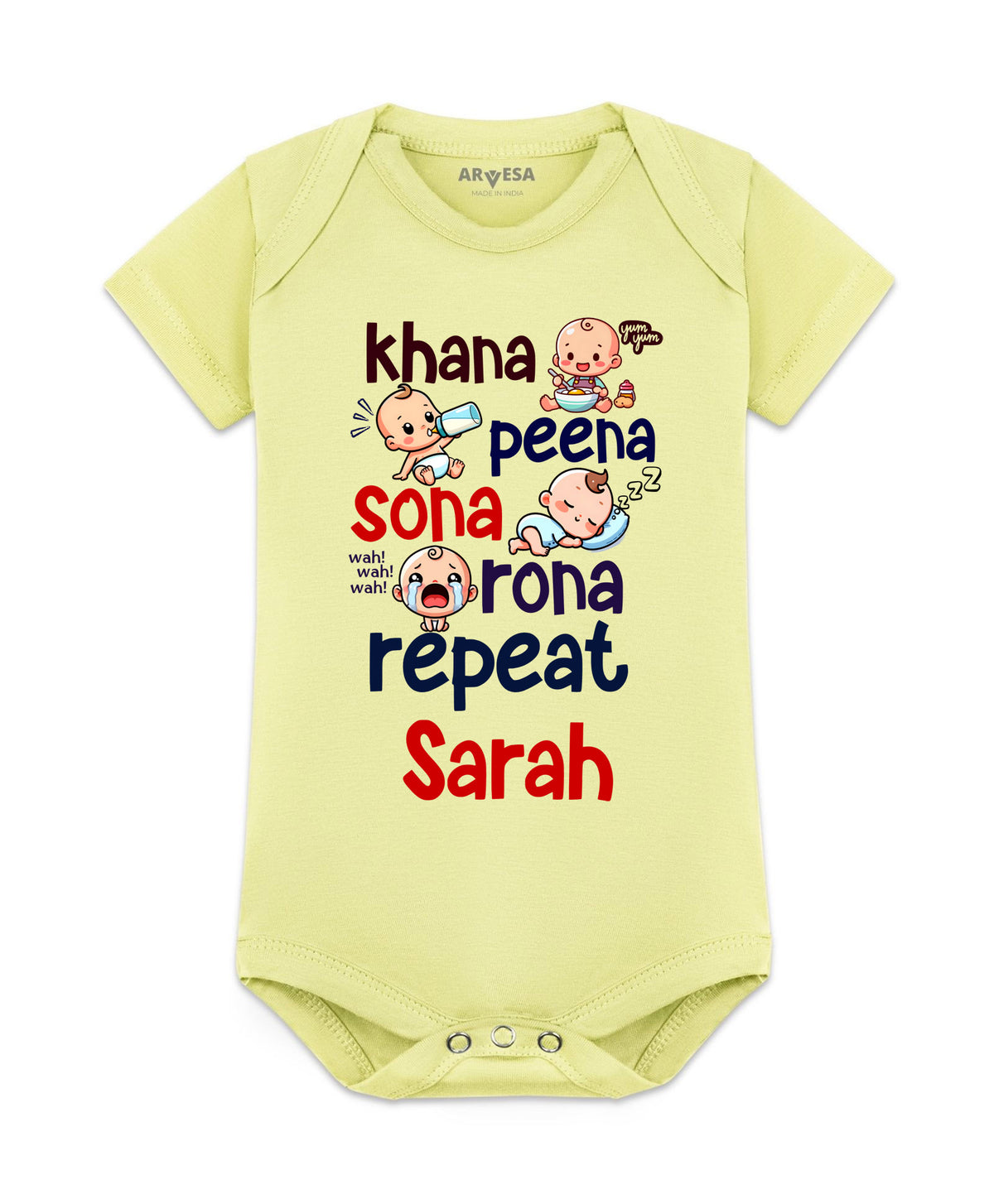 Yes | Khana Peena Sona Repeat Quirky - Romper