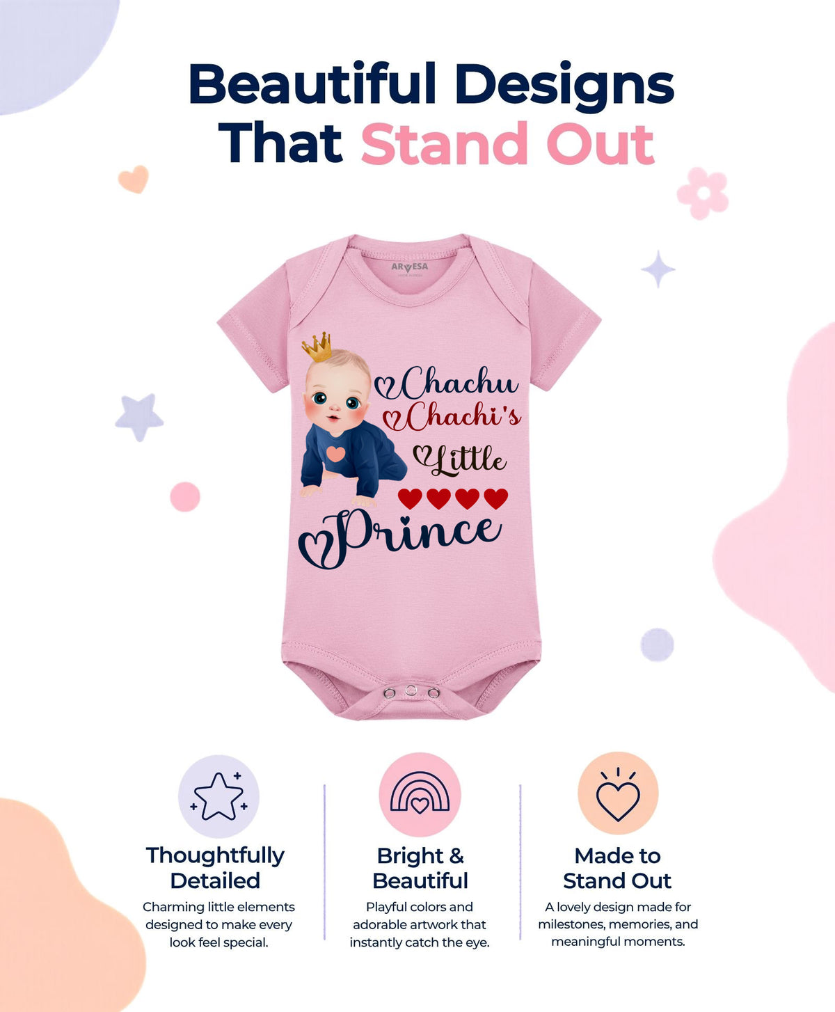 No | Chachu Chachi'S Little Prince - Romper