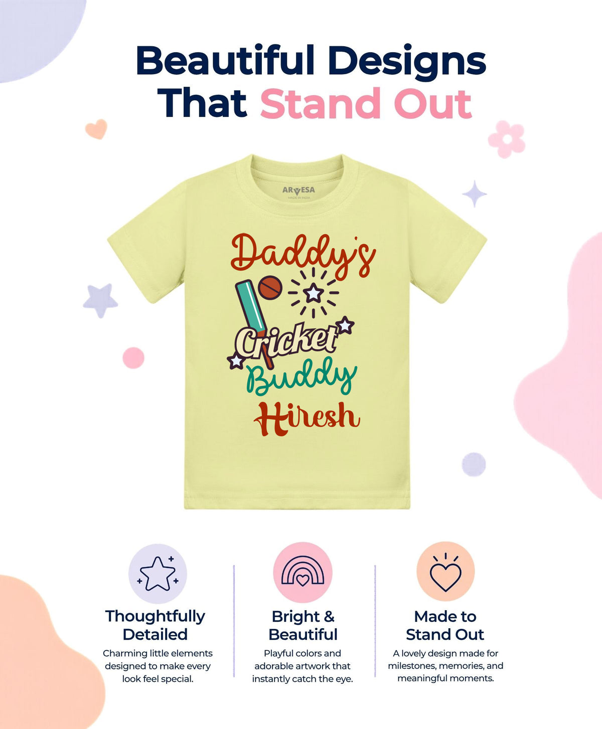 Yes | Daddy Cricket Buddy - T-shirt