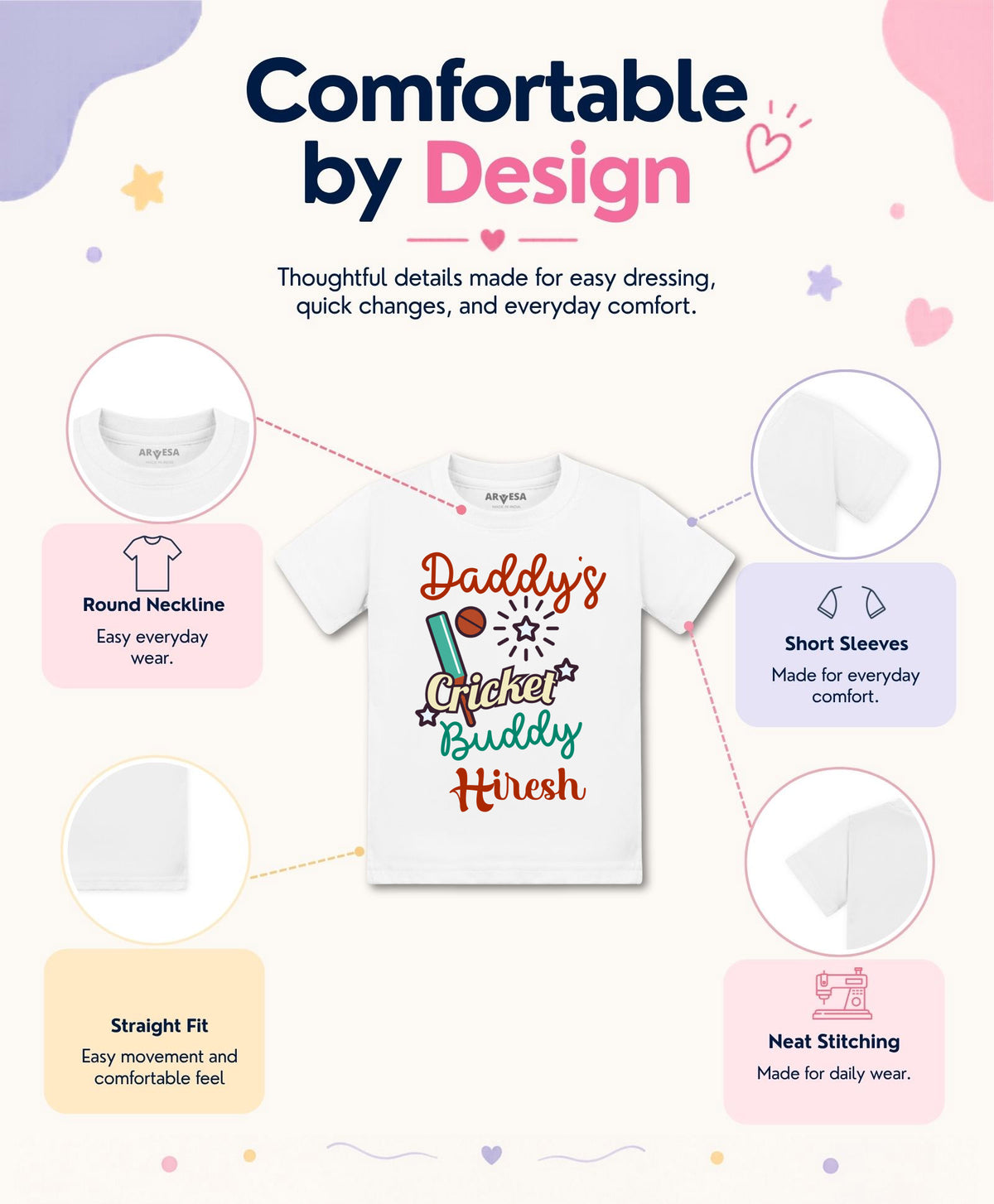 Yes | Daddy Cricket Buddy - T-shirt