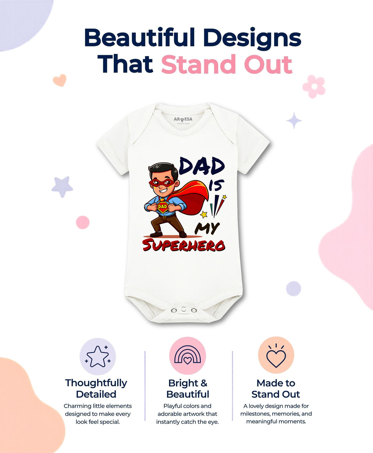 No | Dad Is My Superhero - Romper