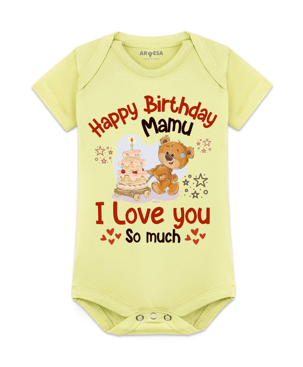 No | Happy Birthday Mamu Family Birthday - Romper