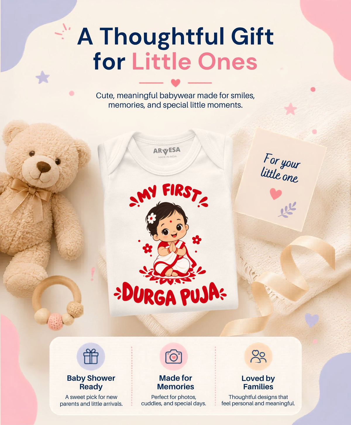 No | My First Durga Puja - Romper