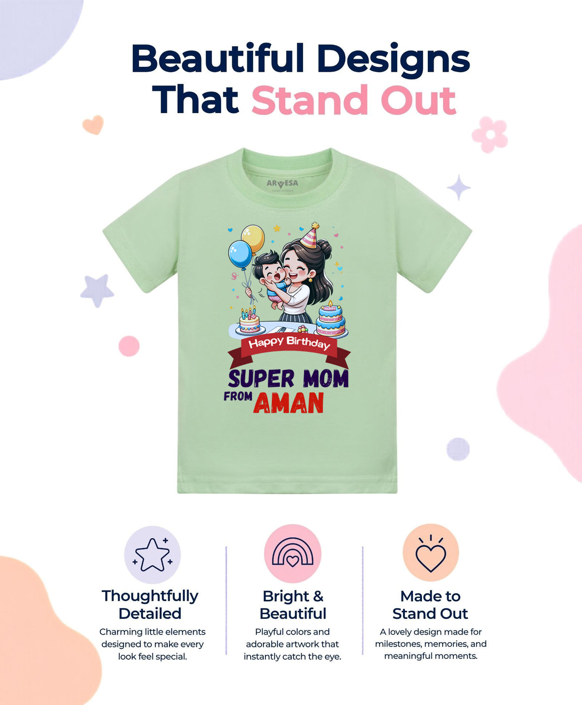 Yes | Happy Birthday Super Mom Mom Birthday - T-shirt