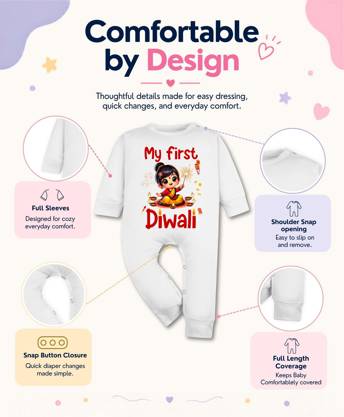 No | My First Diwali - Jumpsuit