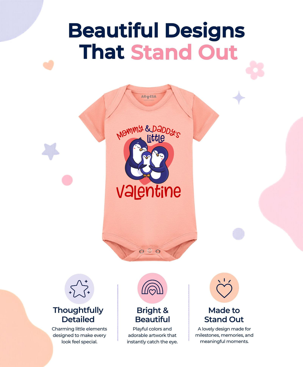 No | Mommy And Daddy Little Valentine - Romper