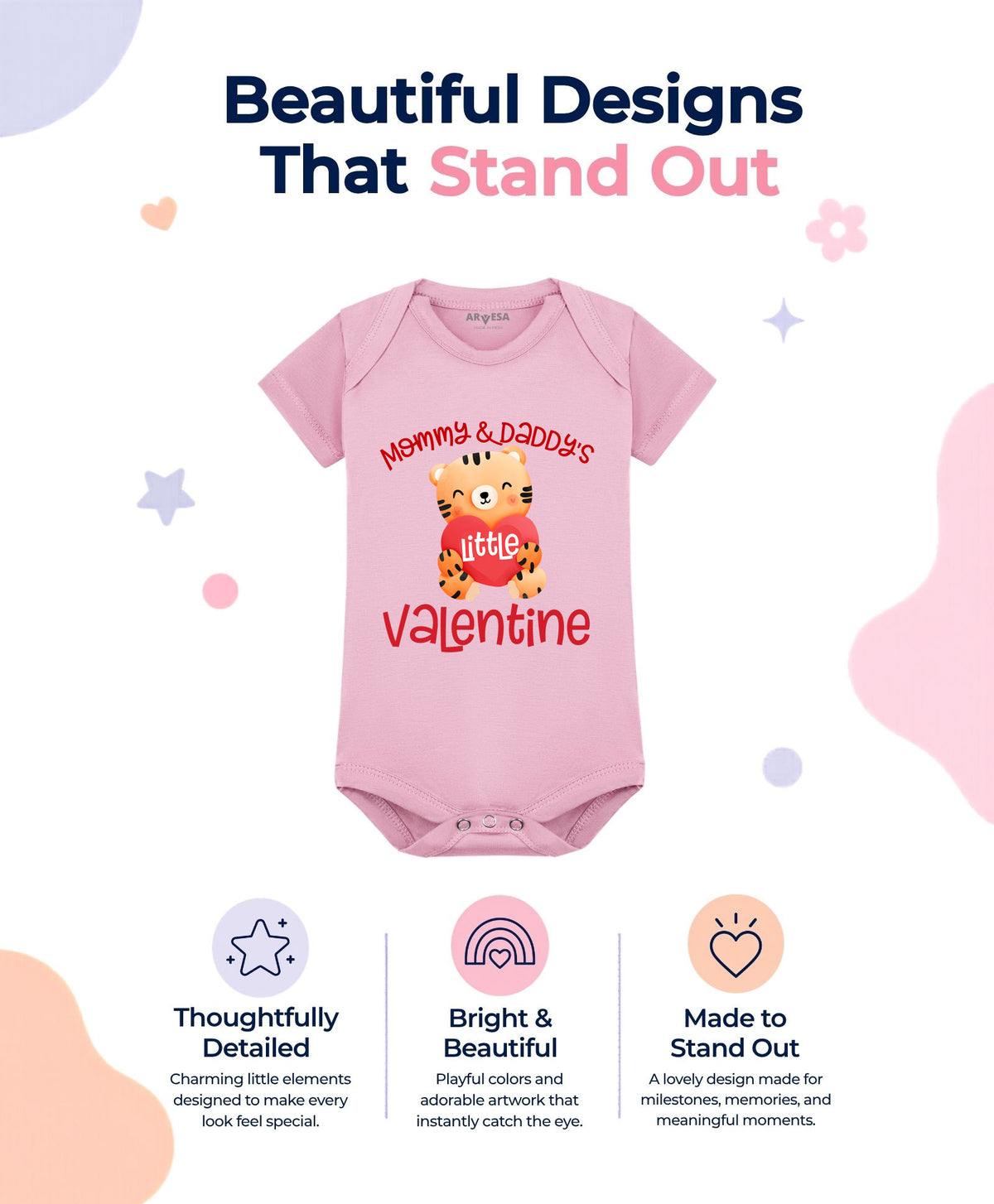 No | Mommy And Daddy Valentine - Romper