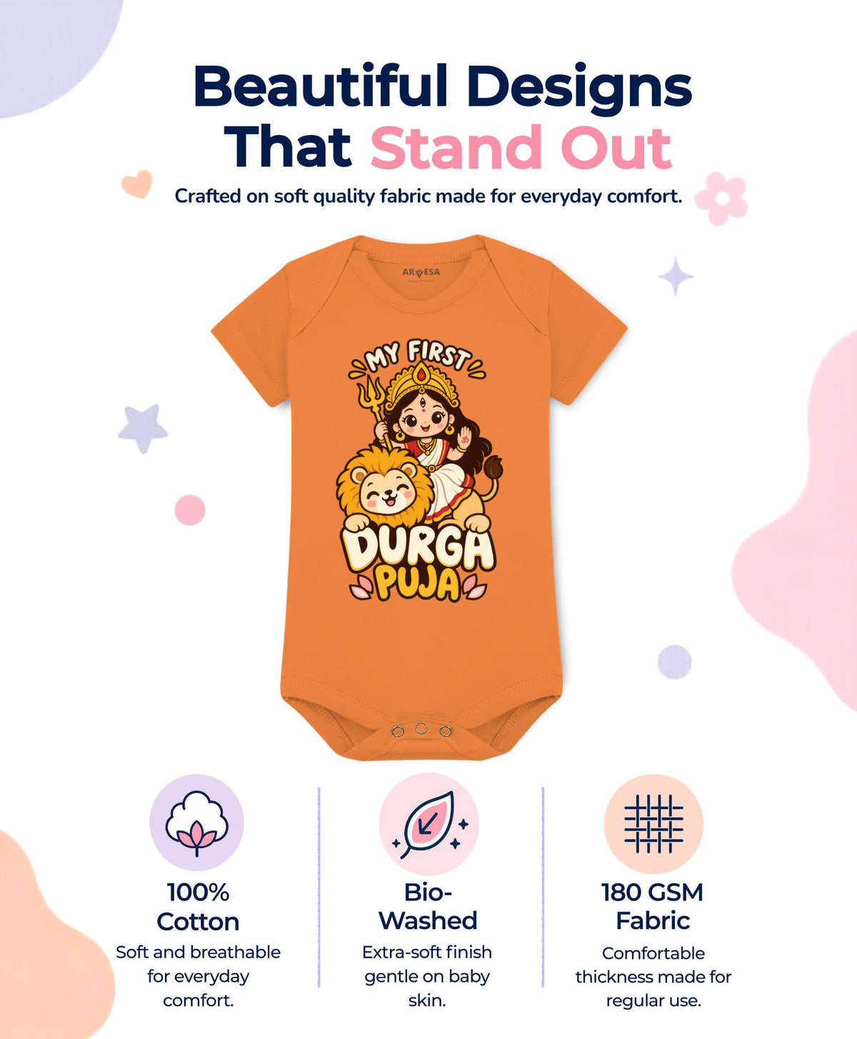 No | My First Durga Puja - Romper