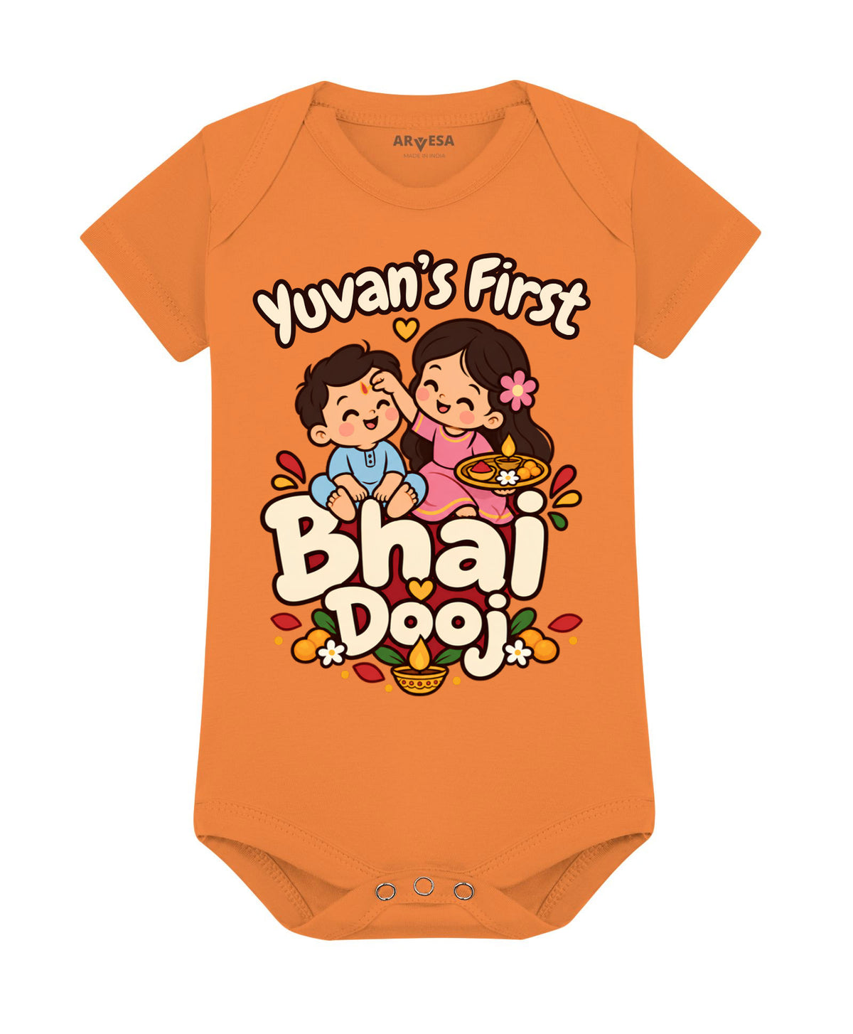 Yes | My First Bhaidooj Diwali - Romper