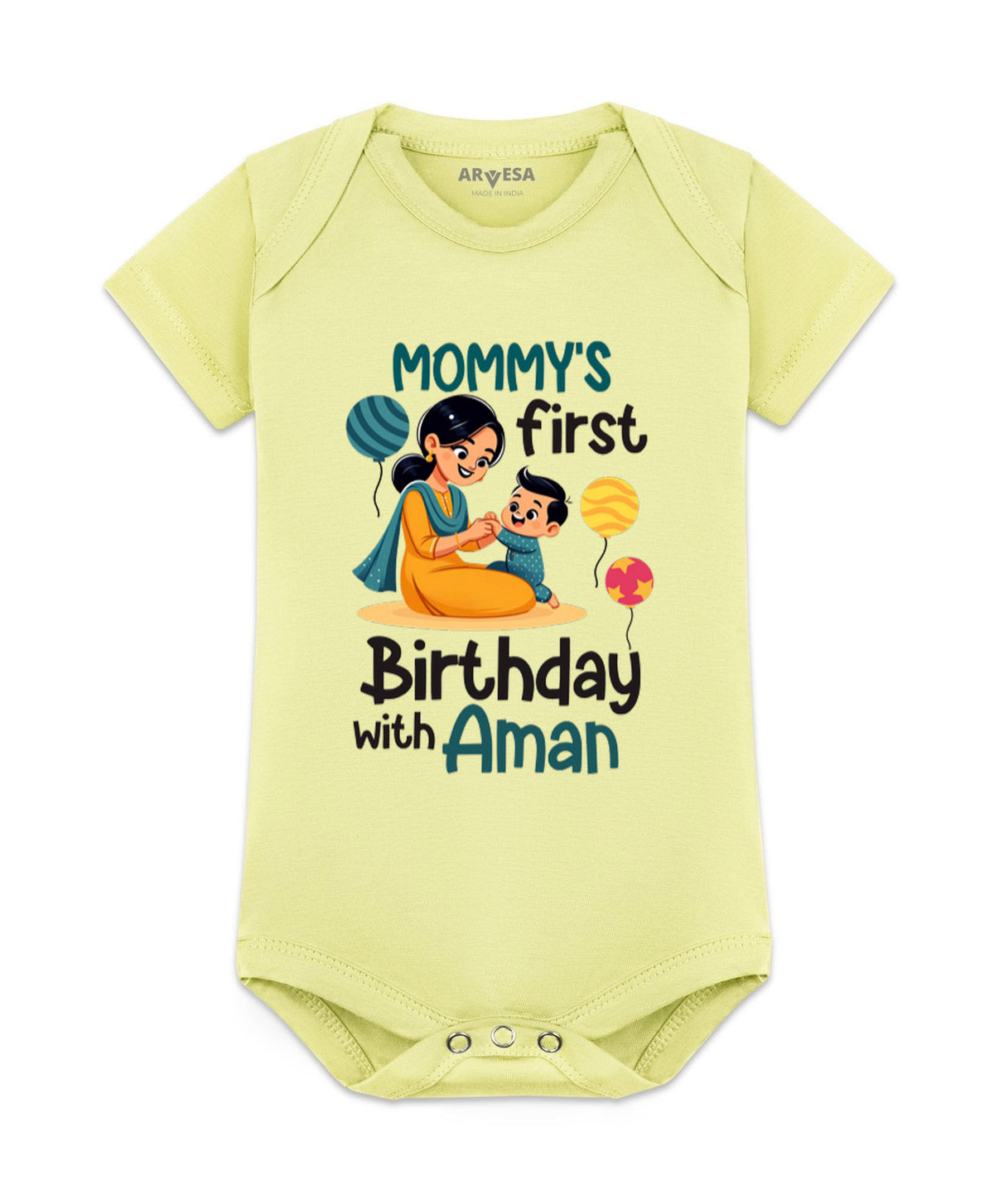 Yes | Mommy First Birthday With Me Mom Birthday - Romper