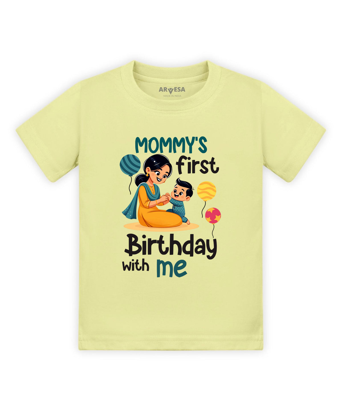 No | Mommy First Birthday With Me Mom Birthday - T-shirt