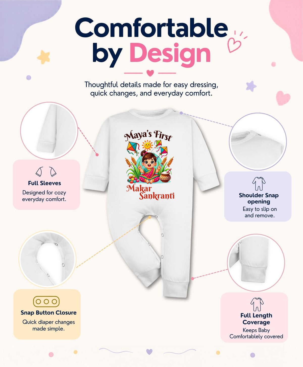 Yes | My First Makar sankranti - Jumpsuit