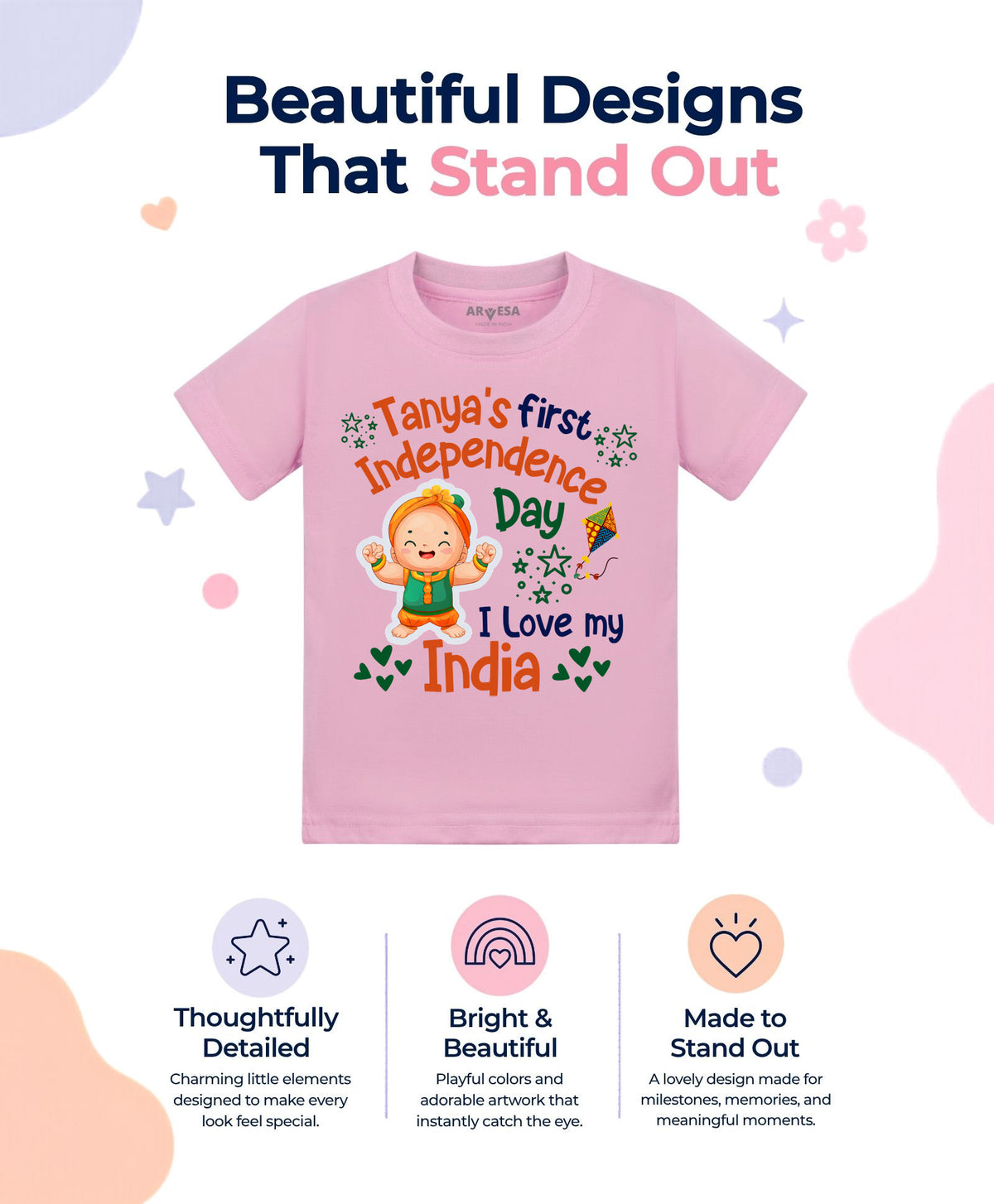 Yes | My First Independence Day - T-shirt