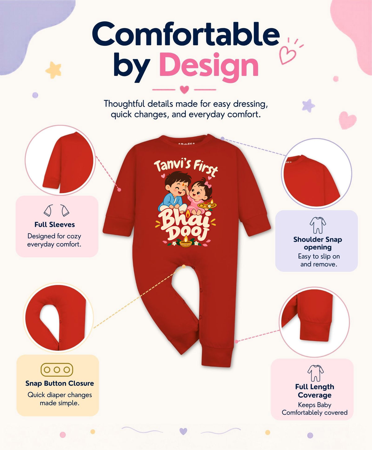 Yes | My First Bhaidooj Diwali - Jumpsuit