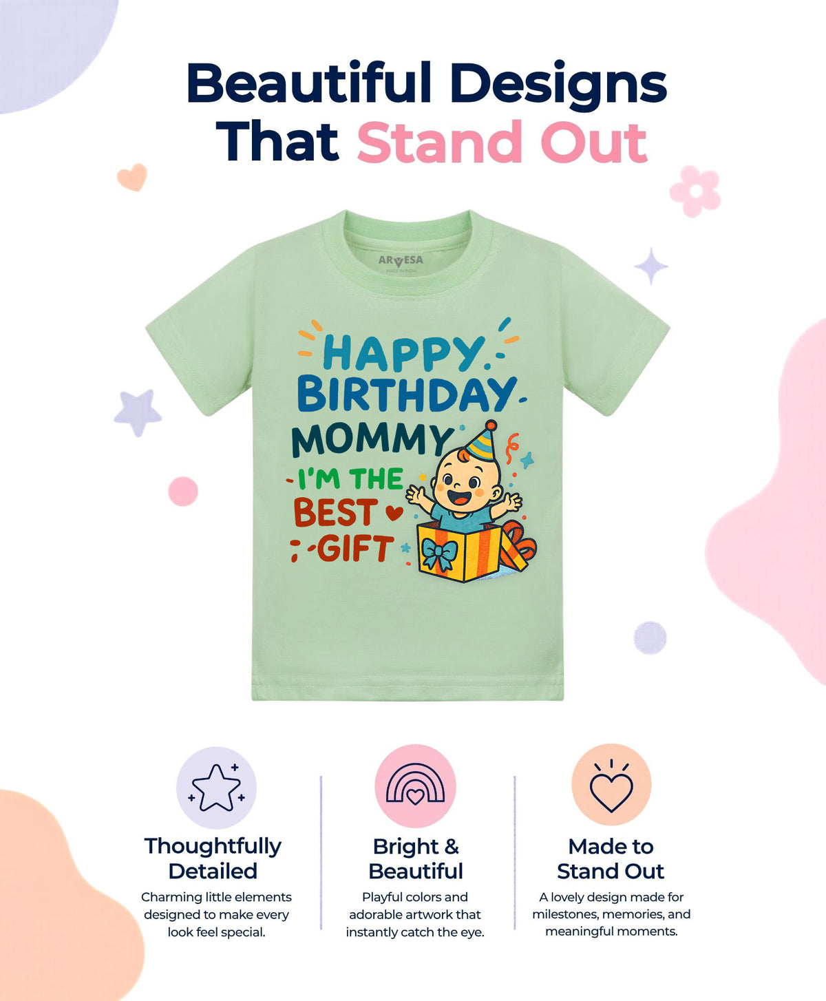 No | Happy Birthday Mommy I'm The Best Gift Mom Birthday - T-shirt