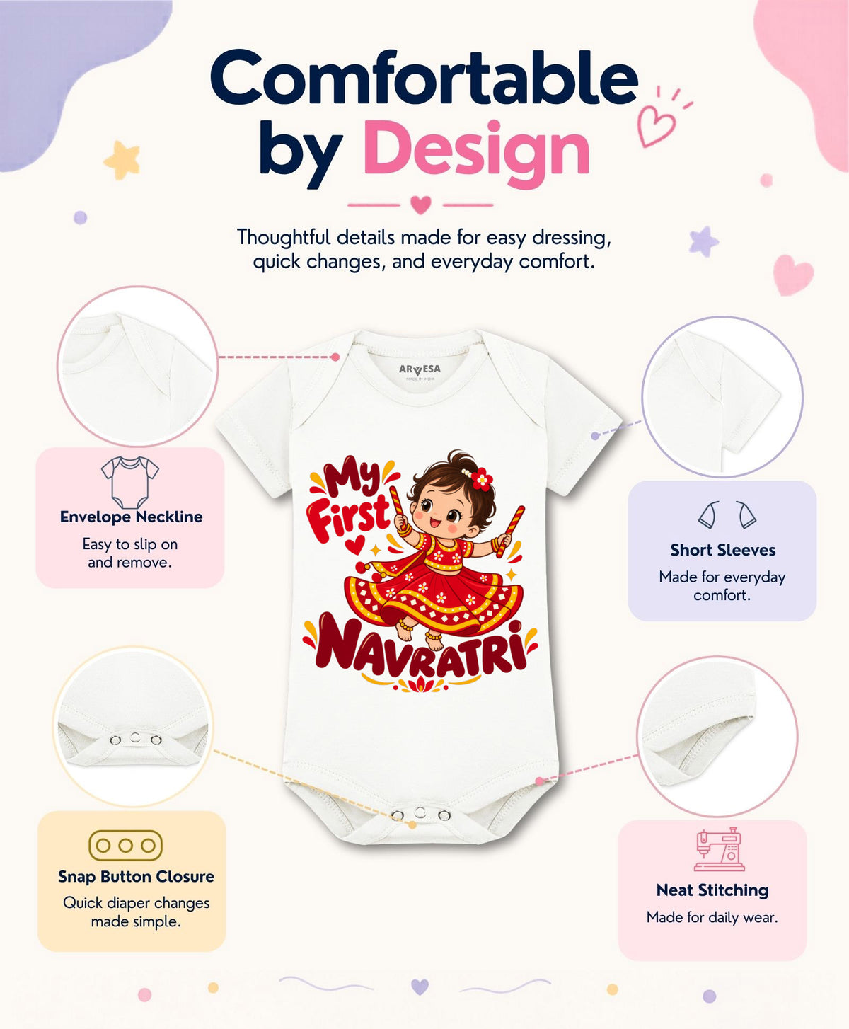 No | My First Navratri - Romper