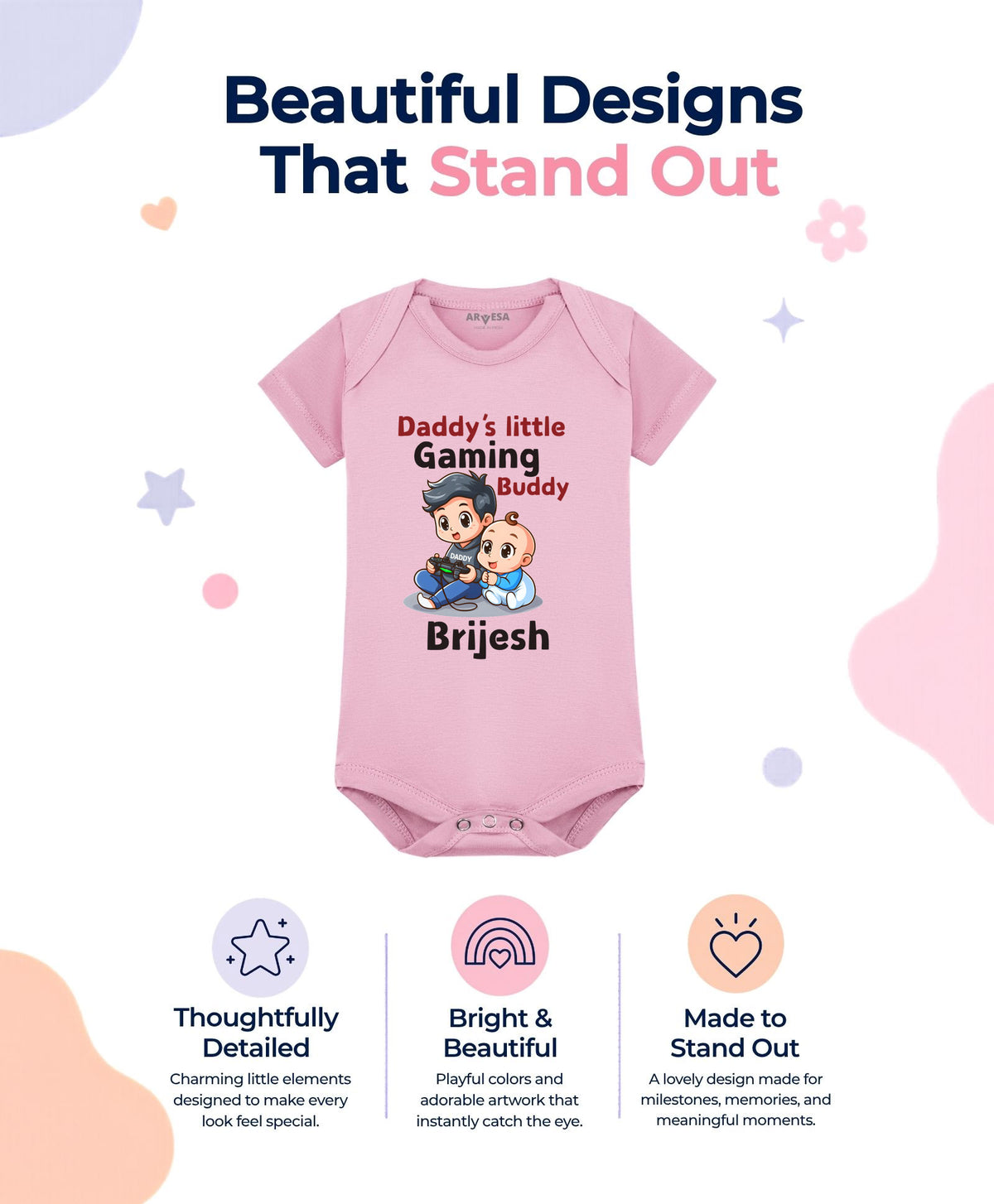 Yes | Daddy Little Gaming Buddy - Romper